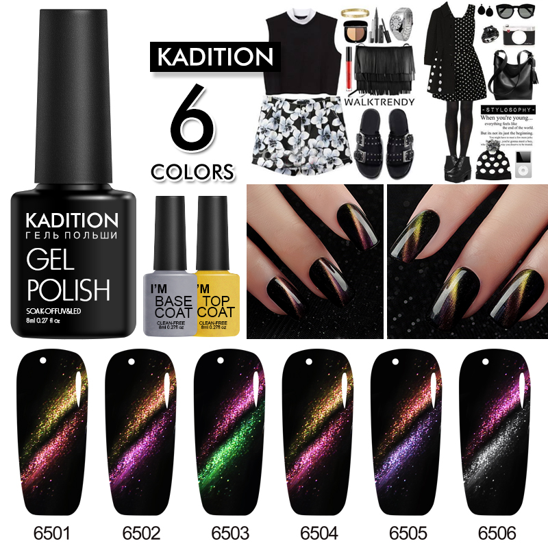 KADITION Double Cat Eye 5D Magnet UV Gel Nail Polish Lacquer Stick Semi-permanent Nail Art Magnetic Cat Eye Color Gel Varnish, Fs001
KADITION Double Cat Eye 5D Magnet UV Gel Nail Polish Lacquer Stick Semi-permanent Nail Art Magnetic Cat Eye Color Gel Varnish, Fs001