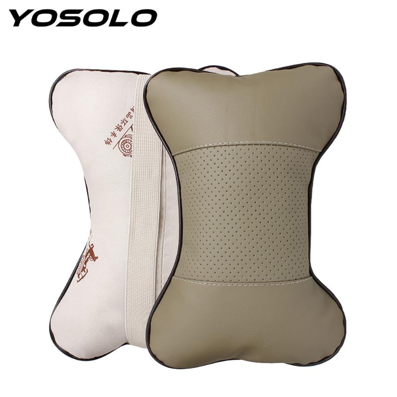 YOSOLO 2PCS Bone Shape Car Neck Pillow Perforating Design PU Leather Car Auto Neck Rest Cushion Headrest Pillow Accessories
YOSOLO 2PCS Bone Shape Car Neck Pillow Perforating Design PU Leather Car Auto Neck Rest Cushion Headrest Pillow Accessories