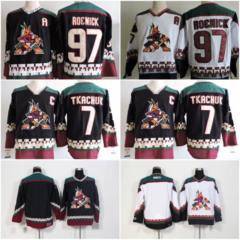 Men Arizona Coyotes JEREMY ROENICK Hockey Jerseys #7 KEITH TKACHUK #27 TEPPO NUMMINEN PHOENIX COYOTES 1990s Black Classic Vintage Jersey, As pic
Men Arizona Coyotes JEREMY ROENICK Hockey Jerseys #7 KEITH TKACHUK #27 TEPPO NUMMINEN PHOENIX COYOTES 1990s Black Classic Vintage Jersey, As pic