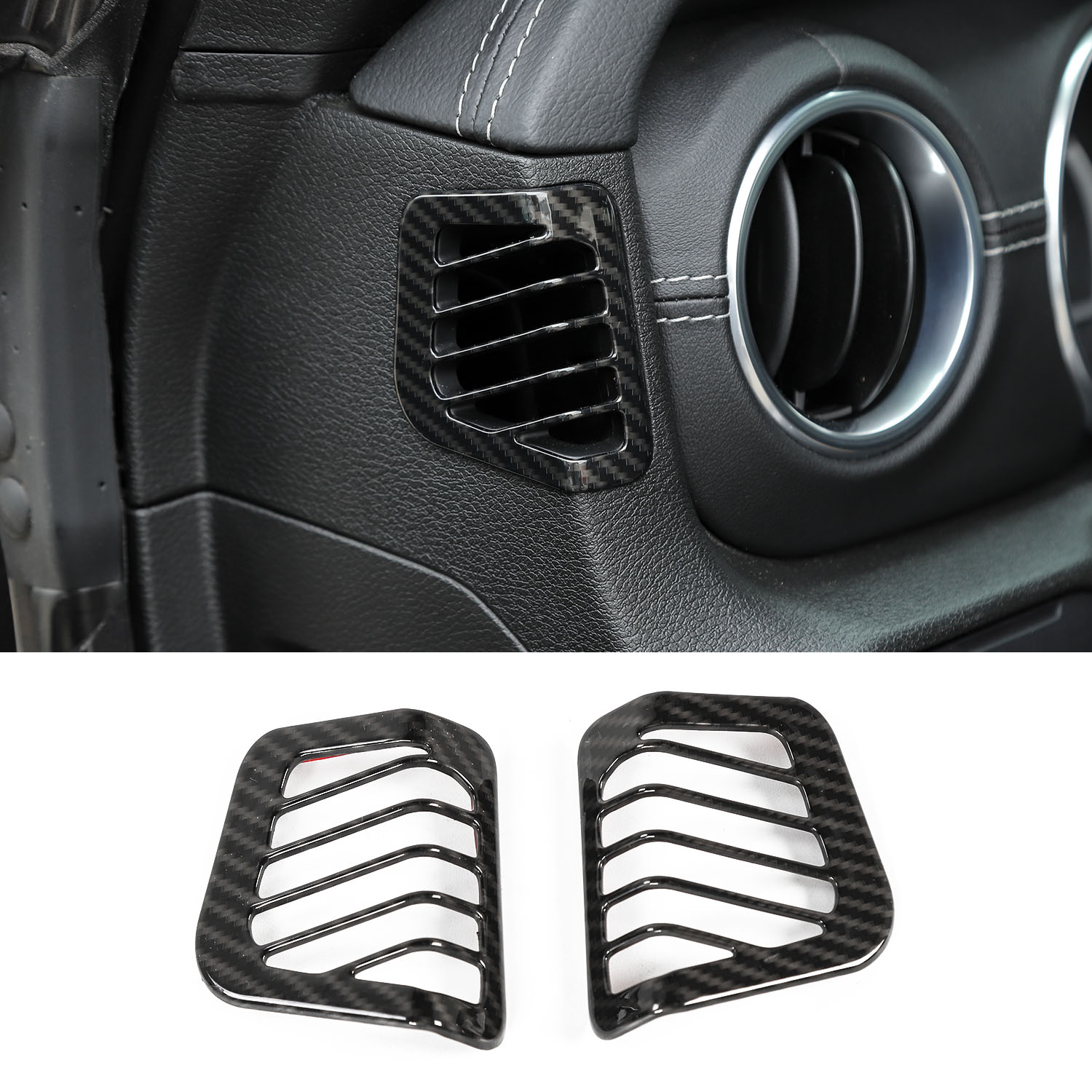 Dashboard Side Vent Decorative Bows Carbon Fiber For Jeep Wrangler JL 2018 Factory Outlet High Quatlity Auto Internal Accessories
Dashboard Side Vent Decorative Bows Carbon Fiber For Jeep Wrangler JL 2018 Factory Outlet High Quatlity Auto Internal Accessories