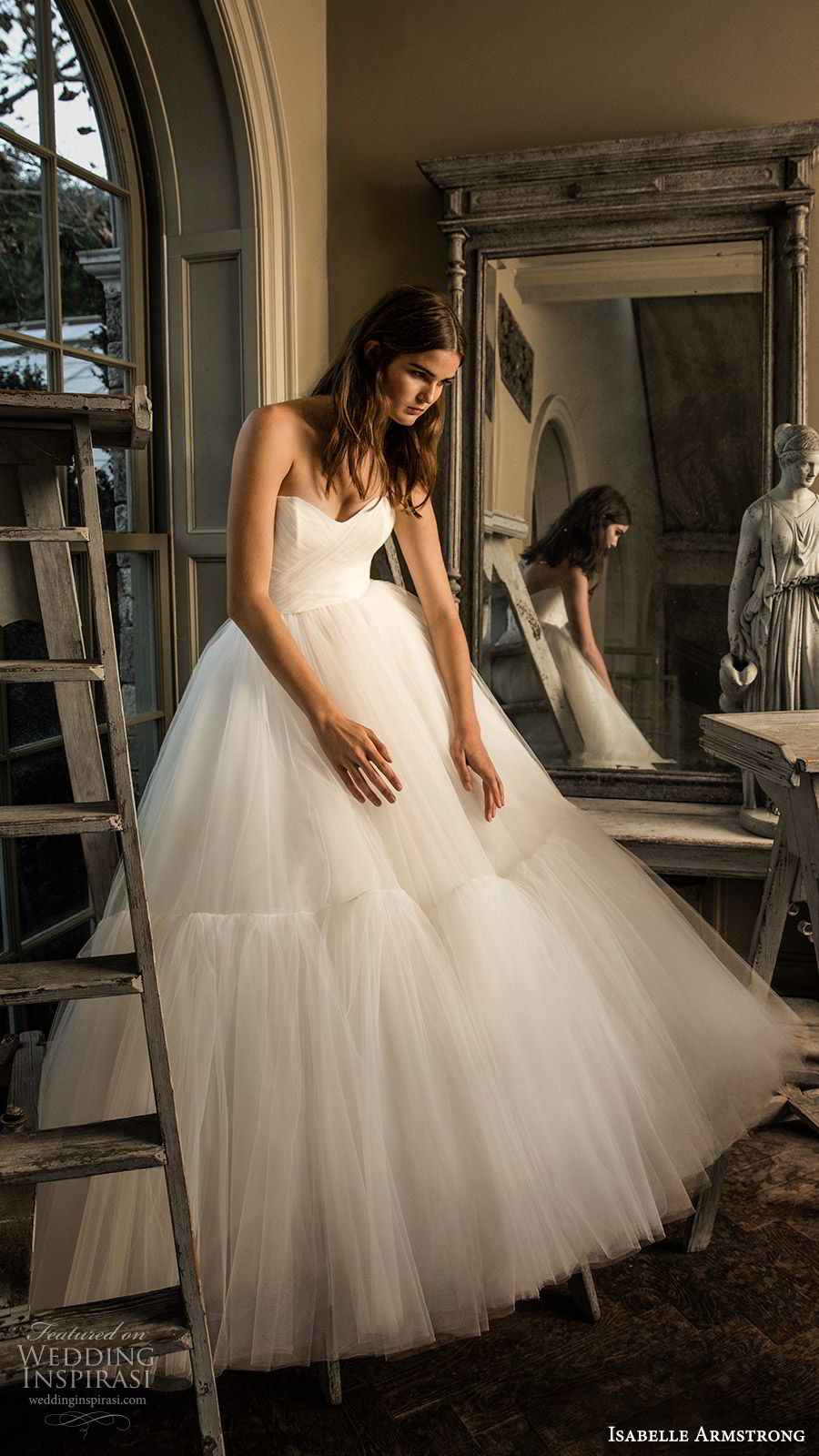 isabelle armstrong wedding dresses sweetheart tulle floor length a line beach bridal gowns plus size robe de marie