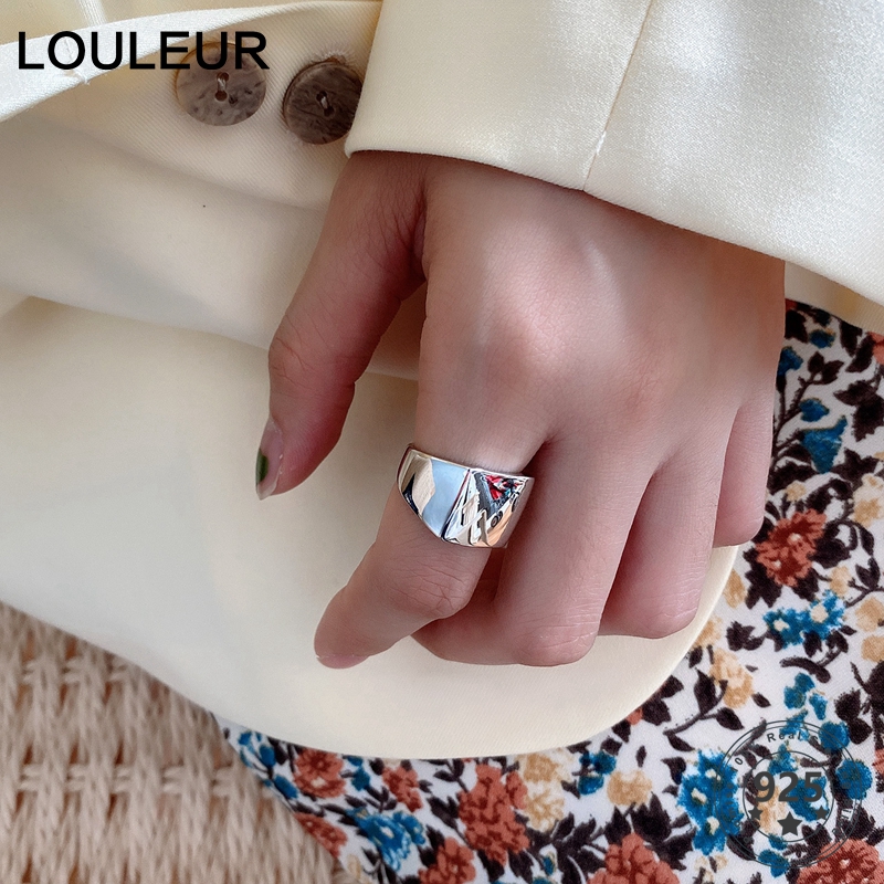 LouLeur Real 925 Sterling Silver Square Rings Minimalist Geometric Adjustable Open Wide Rings For Women 925 Fine Jewelry
LouLeur Real 925 Sterling Silver Square Rings Minimalist Geometric Adjustable Open Wide Rings For Women 925 Fine Jewelry