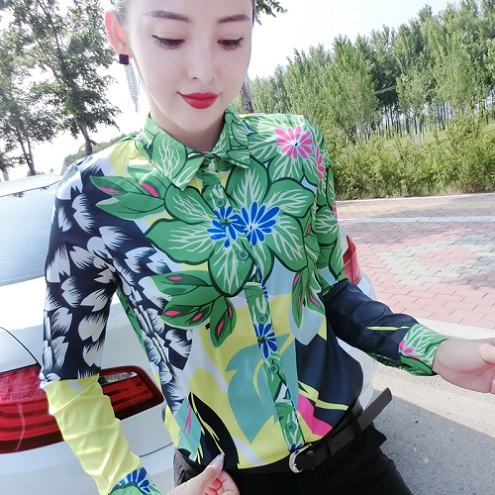 Luxury 3D Floral Printed Designer Shirts Women Fashion Long Sleeve Lapel Neck Ladies Runway Blouse Casual Plus Size Office Button Shirt Tops, White
Luxury 3D Floral Printed Designer Shirts Women Fashion Long Sleeve Lapel Neck Ladies Runway Blouse Casual Plus Size Office Button Shirt Tops, White