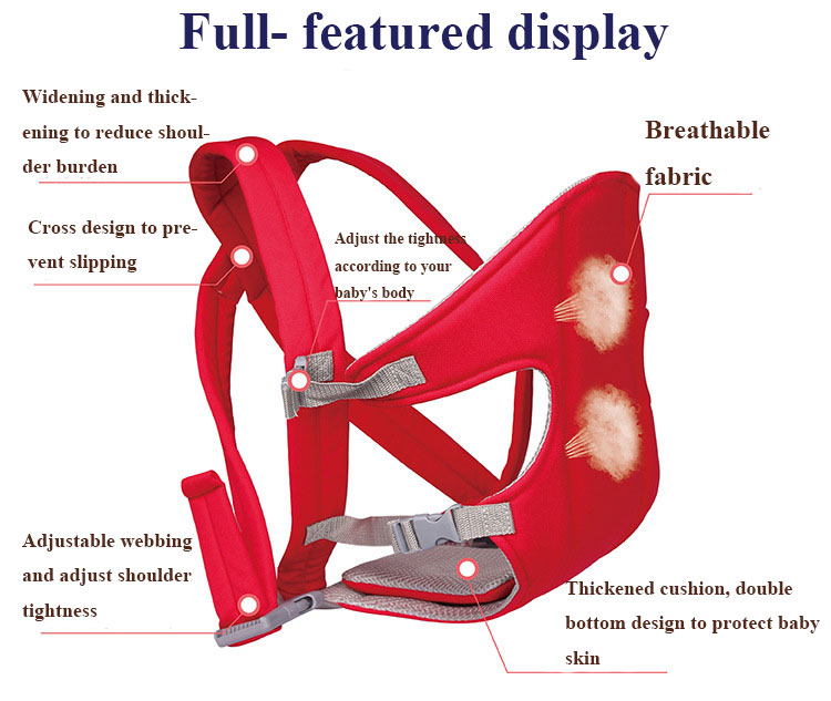 Brand New Adjustable Baby Infant Toddler Newborn Safety Carrier 360 Four Position Lap Strap Soft Baby Sling Carriers 230M