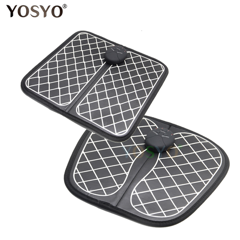 Foot Massager EMS Trainer ABS Physiotherapy Revitalizing Pedicure Tens Foot Vibrator Wireless Feet Muscle Stimulator Unisex LY191203