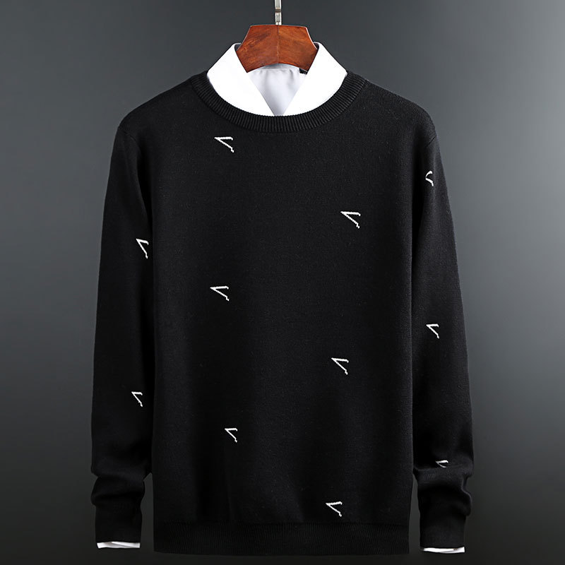 Spring Autumn Men's Sweater 2020 New Korean Round Neck Pullover Loose Trend Sweater Bottoming Shirt, Black
Spring Autumn Men's Sweater 2020 New Korean Round Neck Pullover Loose Trend Sweater Bottoming Shirt, Black