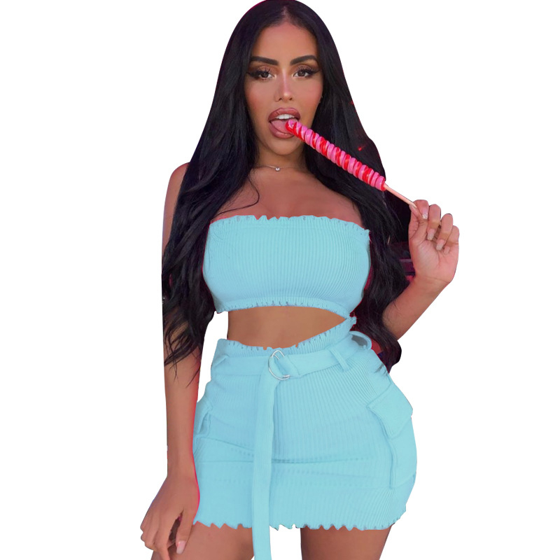 Strapless Two Piece Set Crop Tank Top Mini Skirt New 2020 Summer Autumn Women Elegant Sexy 2 Piece Tracksuit Party Lady Clothes, Orange
Strapless Two Piece Set Crop Tank Top Mini Skirt New 2020 Summer Autumn Women Elegant Sexy 2 Piece Tracksuit Party Lady Clothes, Orange