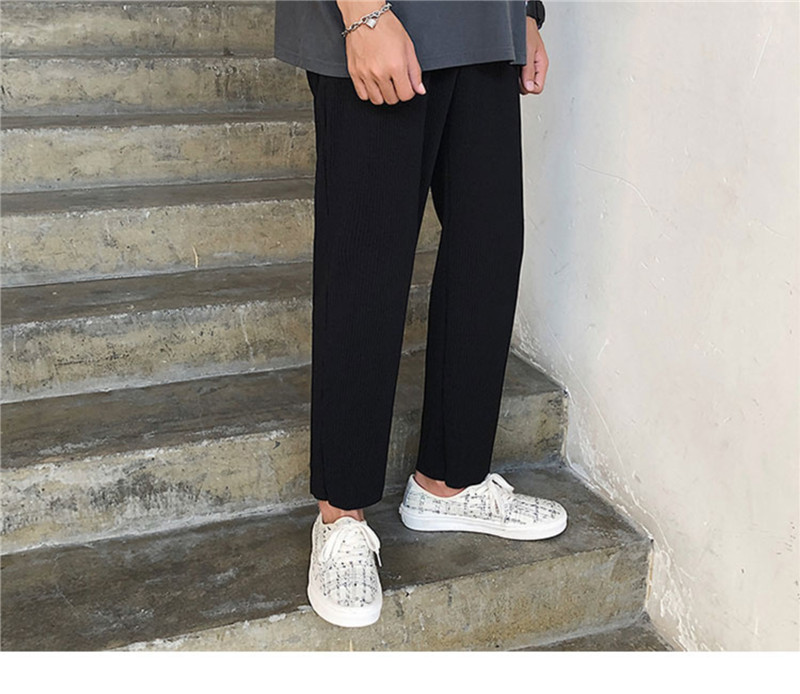 Patchwork Mens Designer Pants Casuual Solid Color Elastic Waist Mens Capris Pants Fashion Loose Males Clothing, Black
Patchwork Mens Designer Pants Casuual Solid Color Elastic Waist Mens Capris Pants Fashion Loose Males Clothing, Black