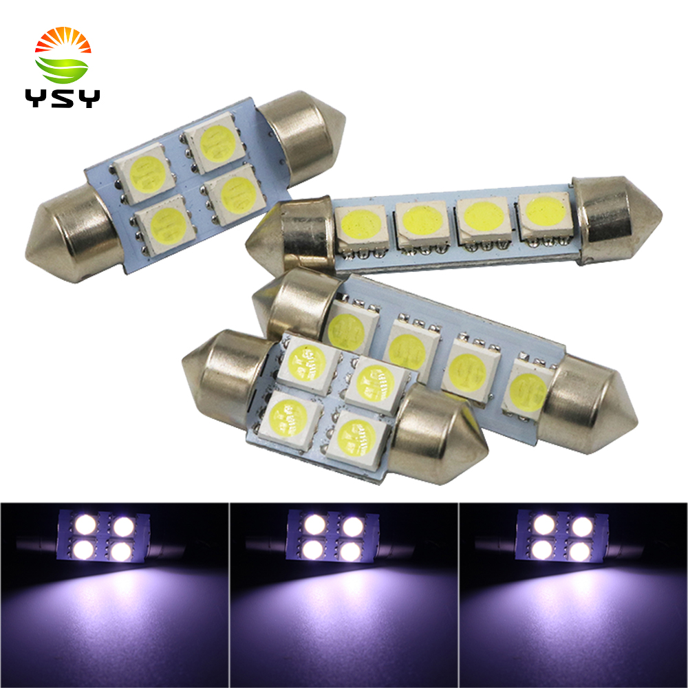 YSY 50pcs Festoon 4SMD 31/36/39/41mm Car LED Auto light 12V White festoon C5W Car styling Interior Door read lights, As pic
YSY 50pcs Festoon 4SMD 31/36/39/41mm Car LED Auto light 12V White festoon C5W Car styling Interior Door read lights, As pic