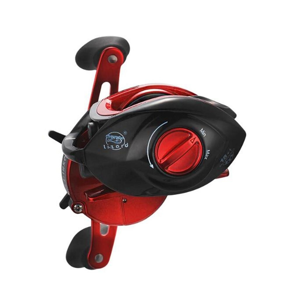 Lizard 18*1BB Metal Baitcasting Fishing Reel 8.1:1 Long Shot Left / Right Hand Fishing Wheel Bait Casting Fishing Reel T191015