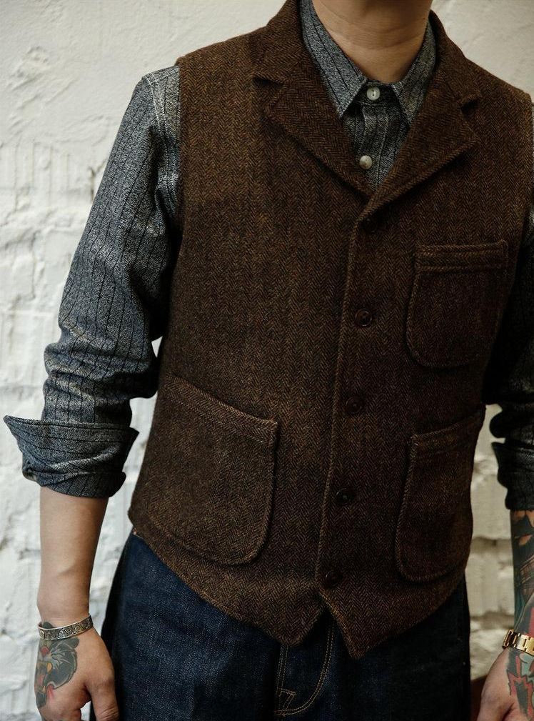 2020 Fashion Dark Brown Groom Vests Attire Men's Suit Vests Custom Made For Wedding Party Men's Dress Blue Waistcoat B03