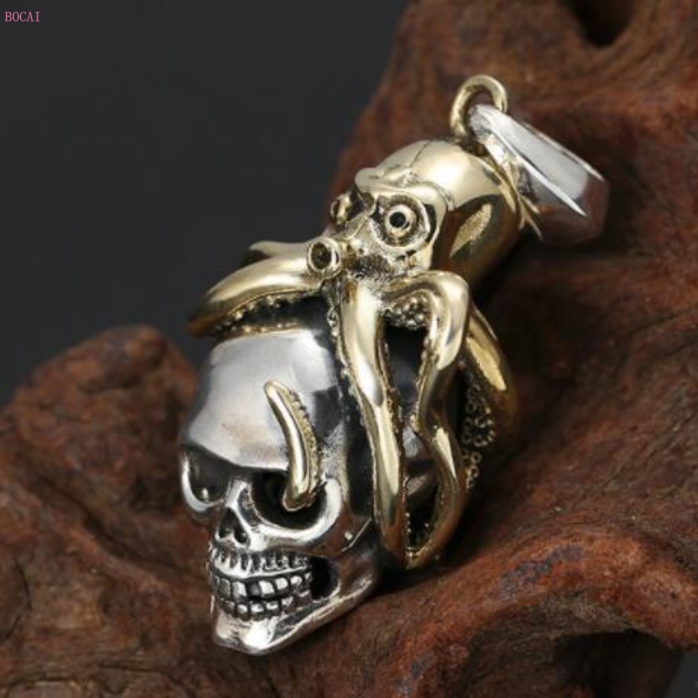 S925 sterling silver jewelry Necklace Pendant Thai silver Personality trends fashion octopus Skull pendant for men ane women
S925 sterling silver jewelry Necklace Pendant Thai silver Personality trends fashion octopus Skull pendant for men ane women