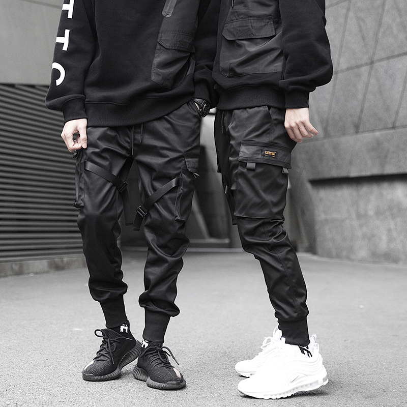 Septhydrogen Brand 2019 Men Ribbons Block Black Pocket Cargo Pants Harem Joggers Harajuku Sweatpant Hip Hop Tatical Trousers
Septhydrogen Brand 2019 Men Ribbons Block Black Pocket Cargo Pants Harem Joggers Harajuku Sweatpant Hip Hop Tatical Trousers