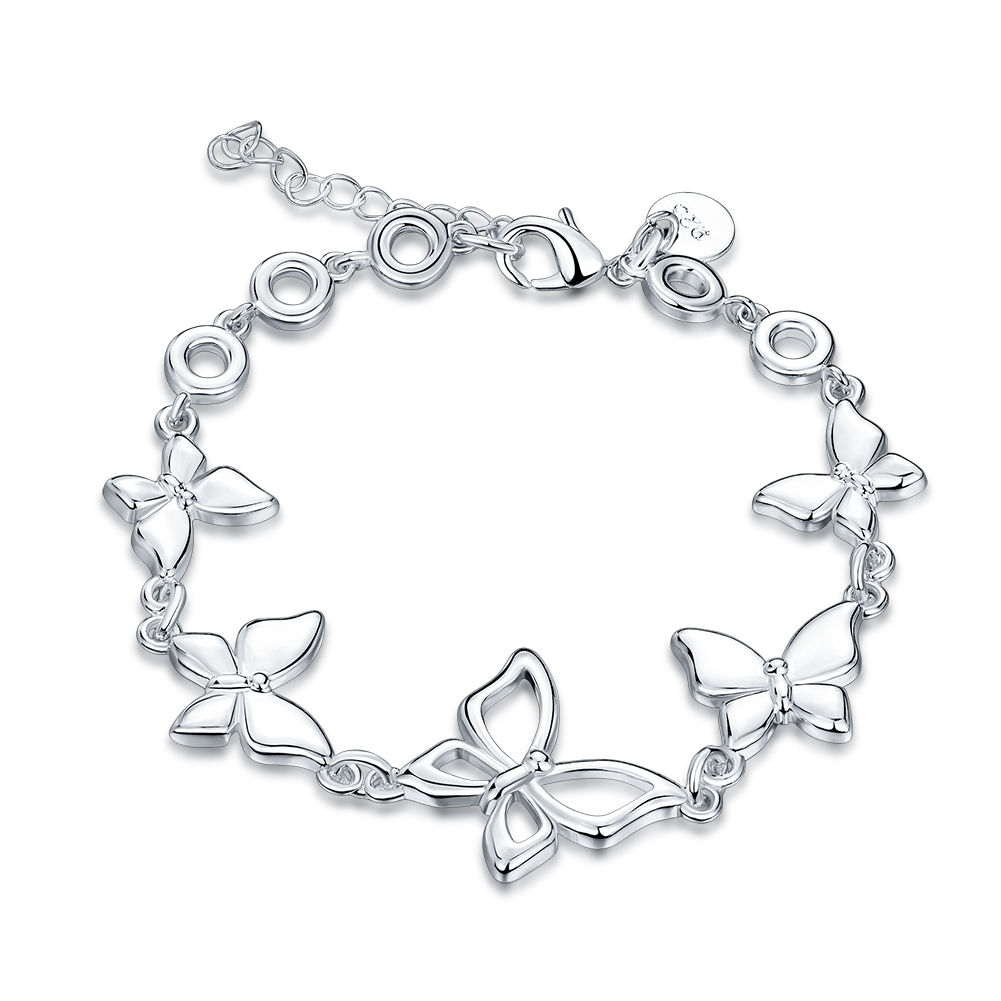 Butterfly Bracelet sterling silver plated bracelet SPB555;high quatity fashion men and women 925 silver Charm Bracelets, Golden;silver
Butterfly Bracelet sterling silver plated bracelet SPB555;high quatity fashion men and women 925 silver Charm Bracelets, Golden;silver