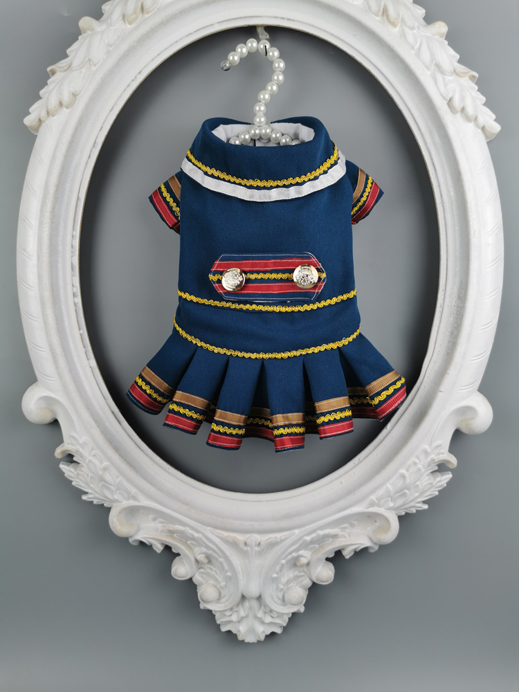 Free shipping handmade dog clothes the navy style blue suit dog dress for small pet cat poodle Maltese chihuahua
Free shipping handmade dog clothes the navy style blue suit dog dress for small pet cat poodle Maltese chihuahua