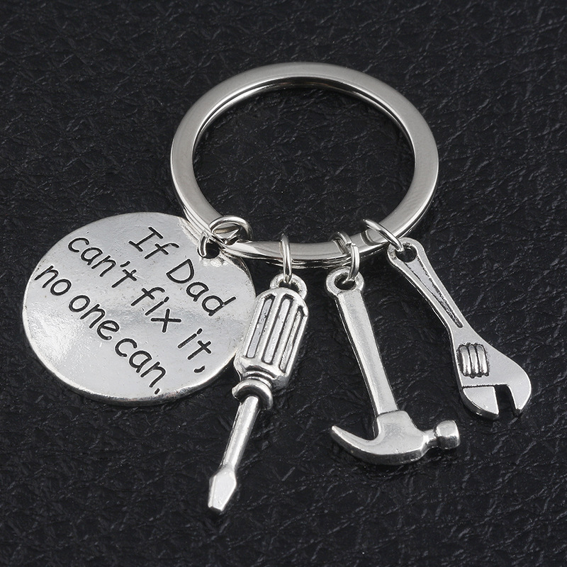 if dad cant fix it no one can hand tools keychain daddy key rings gift for dad fathers day father key chain accessories