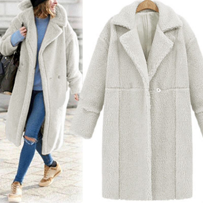 Fashion Thicken Warm Elegant Camel Outerwear Long Faux Fur Jacket Women' Plush Coat Winter Lambwool Trench Coats Long Sleeve, 02
Fashion Thicken Warm Elegant Camel Outerwear Long Faux Fur Jacket Women' Plush Coat Winter Lambwool Trench Coats Long Sleeve, 02