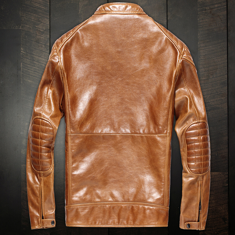 Genuine Men's Autumn Winter Cow Leather Luxury Coat Streetwear Motorcycle Jacket Veste Homme 27-57 MY2805, Champagne
Genuine Men's Autumn Winter Cow Leather Luxury Coat Streetwear Motorcycle Jacket Veste Homme 27-57 MY2805, Champagne
