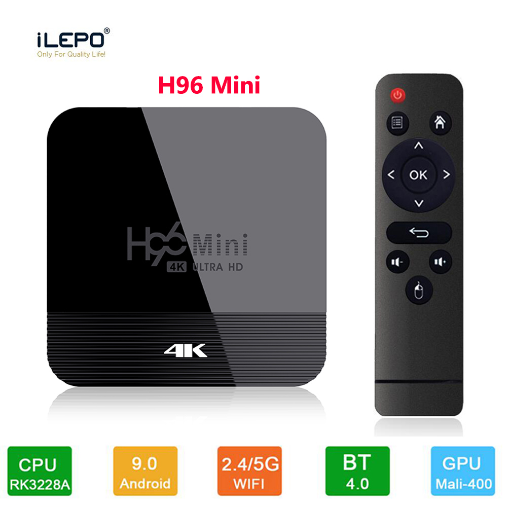 H96 mini H8 Android 9.0 TV Box Rockchip RK3228A 4K 2.4+5Ghz 2GB 16GB Dual Wifi BT4.0 Set Top Receiver
H96 mini H8 Android 9.0 TV Box Rockchip RK3228A 4K 2.4+5Ghz 2GB 16GB Dual Wifi BT4.0 Set Top Receiver