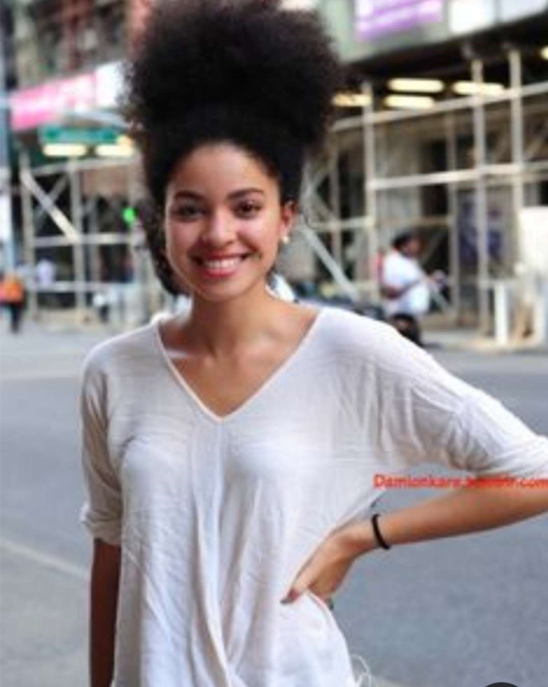 Kinky curly textureed high puff buns 4a human hiar ponytail natural clip in hair extension 120g