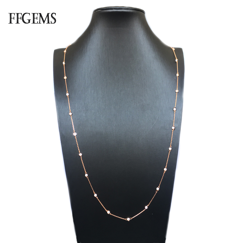 Other FFGems 100% 925 Silver Necklace Long Chian 85CM Sterling Zircon Created Moissanite Diamond Fine Jewelry For Women Wedding Gift
Other FFGems 100% 925 Silver Necklace Long Chian 85CM Sterling Zircon Created Moissanite Diamond Fine Jewelry For Women Wedding Gift