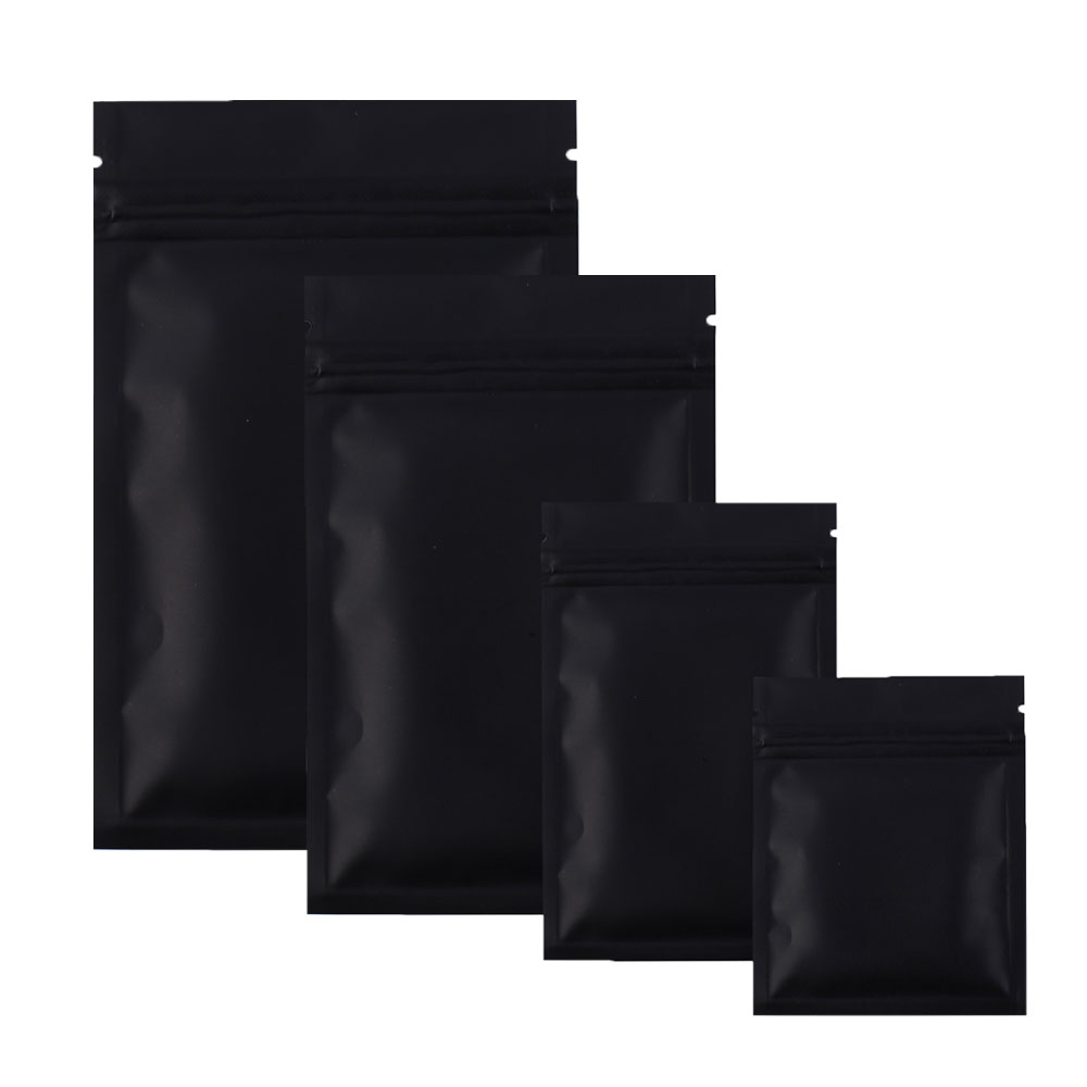 Multiple Sizes Double-Sided Matte Black Foil Mylar Flat Zip Lock Pouch Bag With Tear Notch 100PCS
Multiple Sizes Double-Sided Matte Black Foil Mylar Flat Zip Lock Pouch Bag With Tear Notch 100PCS
