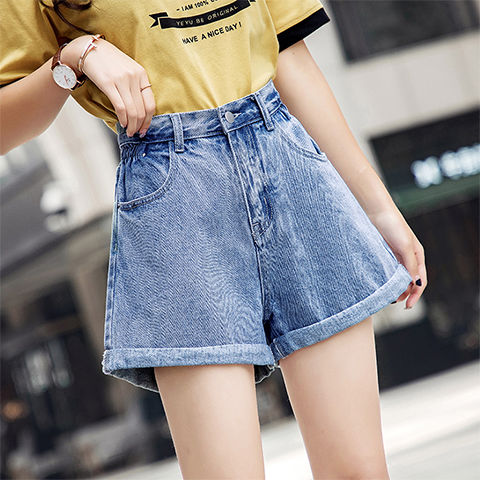 2020 New summer Korean Style Ruffle A-line Loose High Waisted Elastic Waist Slim Wide Leg Ladies Jeans Short Female P11, Black
2020 New summer Korean Style Ruffle A-line Loose High Waisted Elastic Waist Slim Wide Leg Ladies Jeans Short Female P11, Black