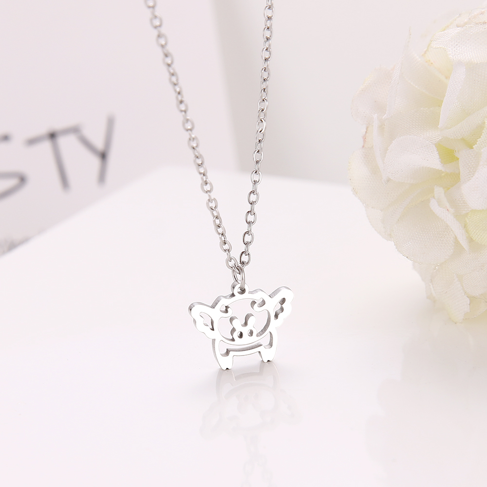 New Fashion Jewellery Stainless Steel Cute And Rich Pig Pendant Necklaces Gold And Silver Color For Women Jewelry Necklace Gift
New Fashion Jewellery Stainless Steel Cute And Rich Pig Pendant Necklaces Gold And Silver Color For Women Jewelry Necklace Gift