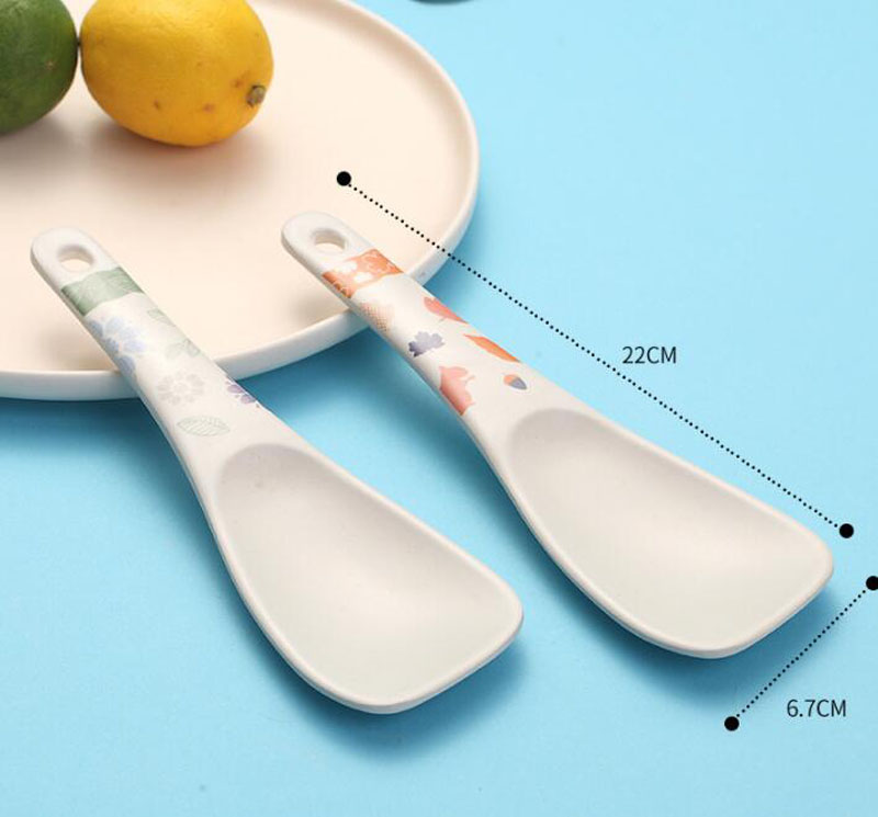 Bamboo Fiber Rice Paddle Cooker Meal Spoon Non Stick Kitchen Gadgets Hand Roll Spoons Rice Shovel ZC1007