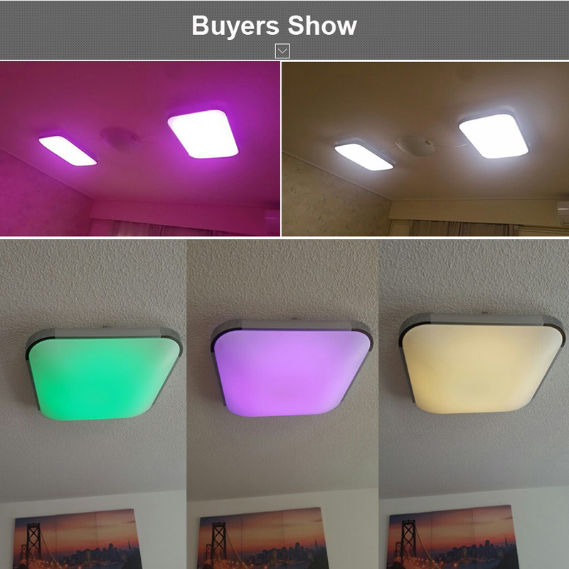 LED Ceiling Lights Lamp Luminaria Ceiling Light With Remote Control Dimmable Color And RGB Changing Fixtures Lustre Plafonnier