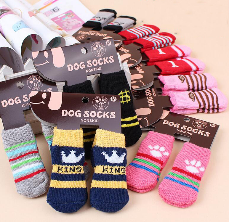 Hot pet dog cat warm socks for winter Cute Puppy Dogs Soft Cotton Anti-slip Knit Weave Sock Skid Bottom Dog cat Socks Clothes 4pcs/set, Mixed colors
Hot pet dog cat warm socks for winter Cute Puppy Dogs Soft Cotton Anti-slip Knit Weave Sock Skid Bottom Dog cat Socks Clothes 4pcs/set, Mixed colors