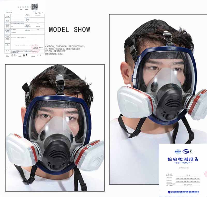 7 in 1 Full Face Gas Mask Silicone Filter Chemical Mask Dust Acid Toxic Air Chemicals Respirators painting/Pesticide/Laboratory
7 in 1 Full Face Gas Mask Silicone Filter Chemical Mask Dust Acid Toxic Air Chemicals Respirators painting/Pesticide/Laboratory