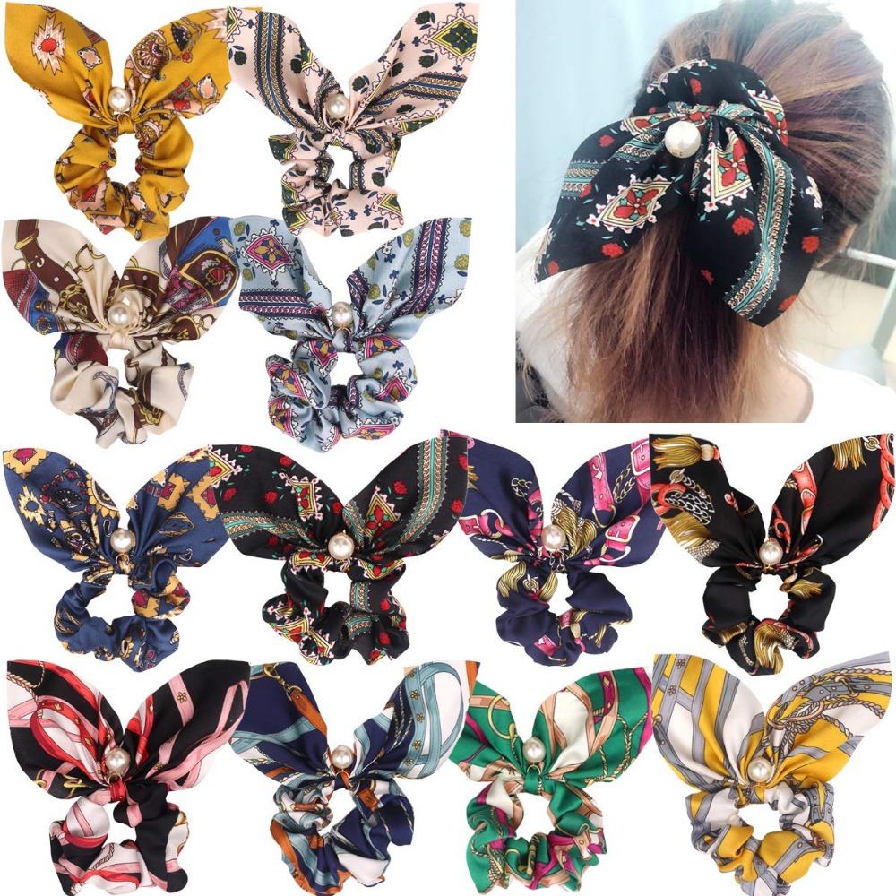 12Pcs Big Bow Hair Scrunchies Silk Elastic Hair Bands Ponytail Holder Scrunchy Ties Vintage Accessories for Women Girls
12Pcs Big Bow Hair Scrunchies Silk Elastic Hair Bands Ponytail Holder Scrunchy Ties Vintage Accessories for Women Girls