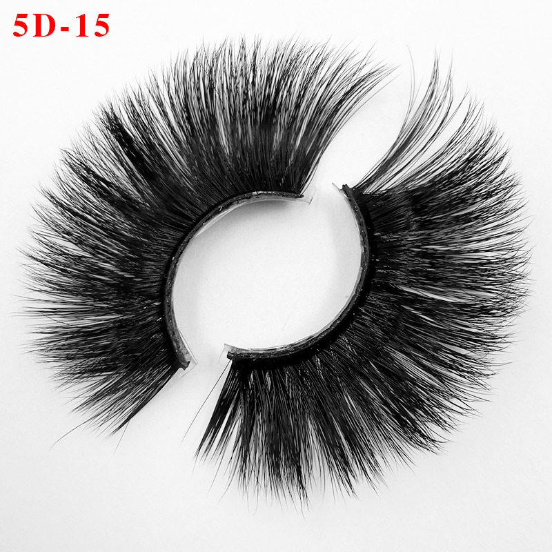 25mm 5D Mink Lashes Natural Long False Eyelashes Volume Fake Lashes Makeup Extension Eyelashes maquiagem dropshipping