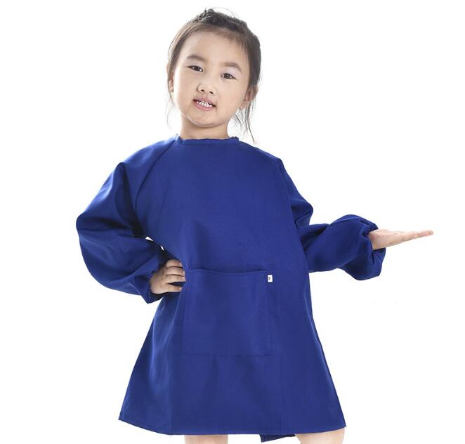 Children Kids Long Sleeve Apron Drawing Painting Waterproof Smock for Practice Brushwork