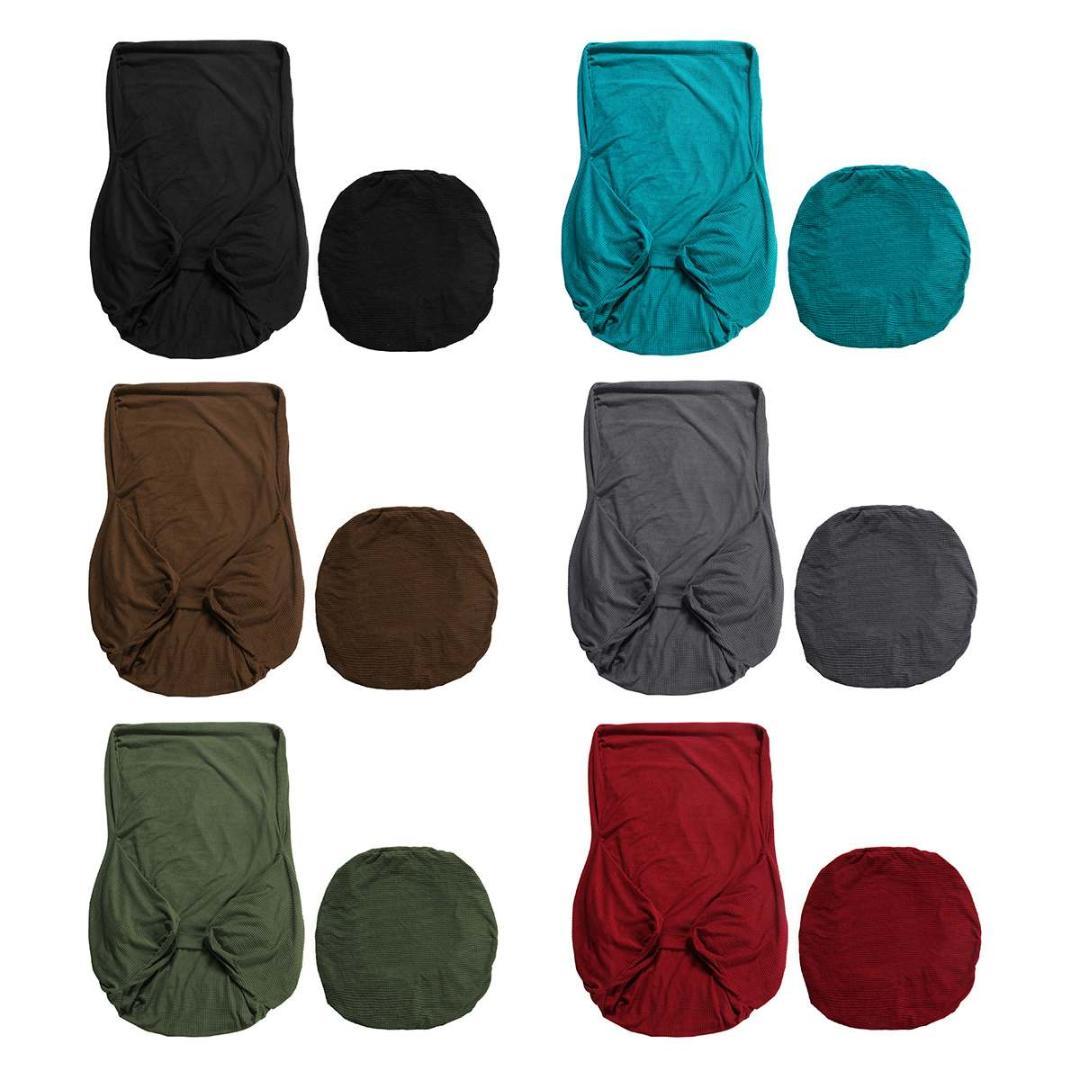 Elastic Armchair Wingback Wing Sofa Back Chair Cover Sloping Arm King Back Chair Cover Stretch Protector SlipCover Protector5026308