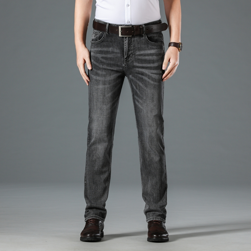 High Quality Business Jeans Men Spring Summer Autumn Soft Denim Trousers Fashion Jean Homme Straight Pants Jeans Man Big Size 40, Black gray
High Quality Business Jeans Men Spring Summer Autumn Soft Denim Trousers Fashion Jean Homme Straight Pants Jeans Man Big Size 40, Black gray