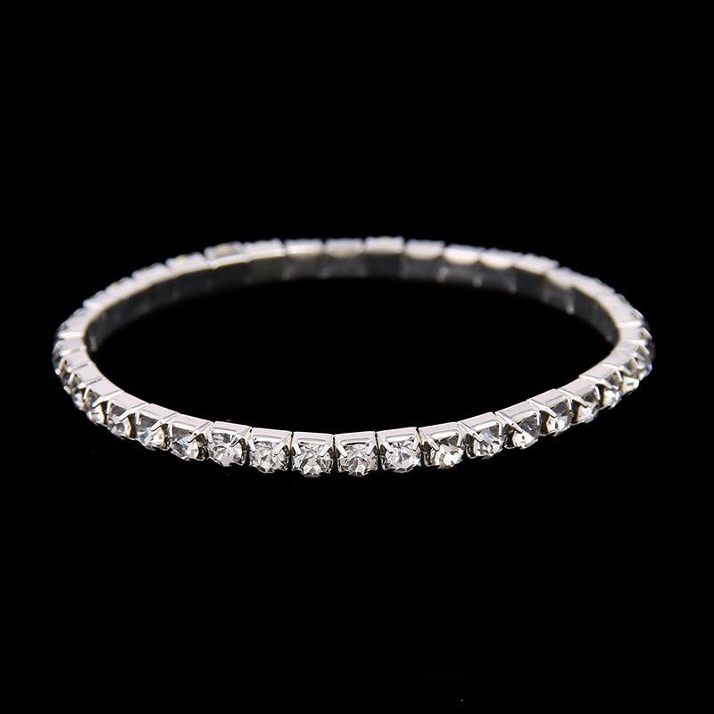 Silver Gold Plated Stretch Bracelet Exquisite 3 Row Rhinestone Stretch Bangle for Bride Party Evening Prom Homecoming Bridal Accessories
Silver Gold Plated Stretch Bracelet Exquisite 3 Row Rhinestone Stretch Bangle for Bride Party Evening Prom Homecoming Bridal Accessories