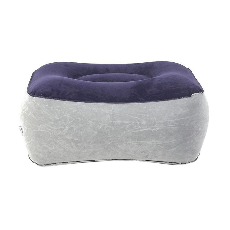 Useful Inflatable Portable Travel Footrest Pillow Plane Train Kids Bed Foot Rest Pad PVC For Travel Massage Car