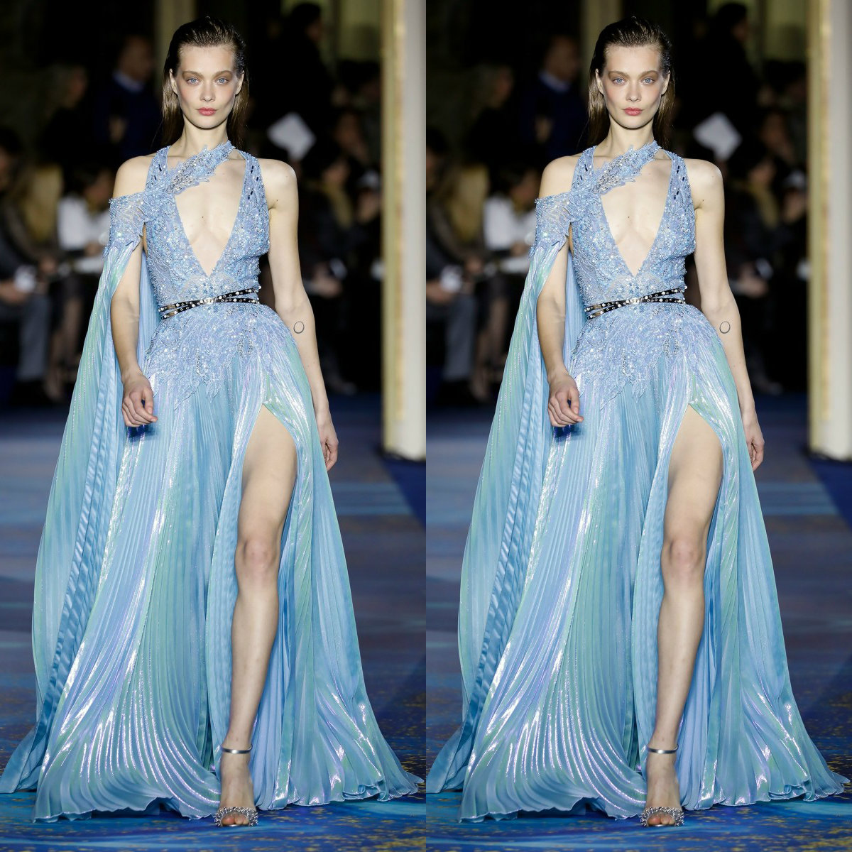 Zuhairmurad Customized A Line Evening Dresses Spaghetti Sleeveless Split Formal Dress Sequins Applique Crystal Sashes Party Bridesmaid Gown, Daffodil
Zuhairmurad Customized A Line Evening Dresses Spaghetti Sleeveless Split Formal Dress Sequins Applique Crystal Sashes Party Bridesmaid Gown, Daffodil