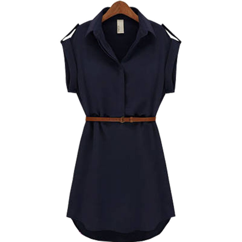 Women summer dress 2020 Fashion summer style loose short-sleeve chiffon stock dresses free belt women' clothing vestidos GZ053, Blue
Women summer dress 2020 Fashion summer style loose short-sleeve chiffon stock dresses free belt women' clothing vestidos GZ053, Blue