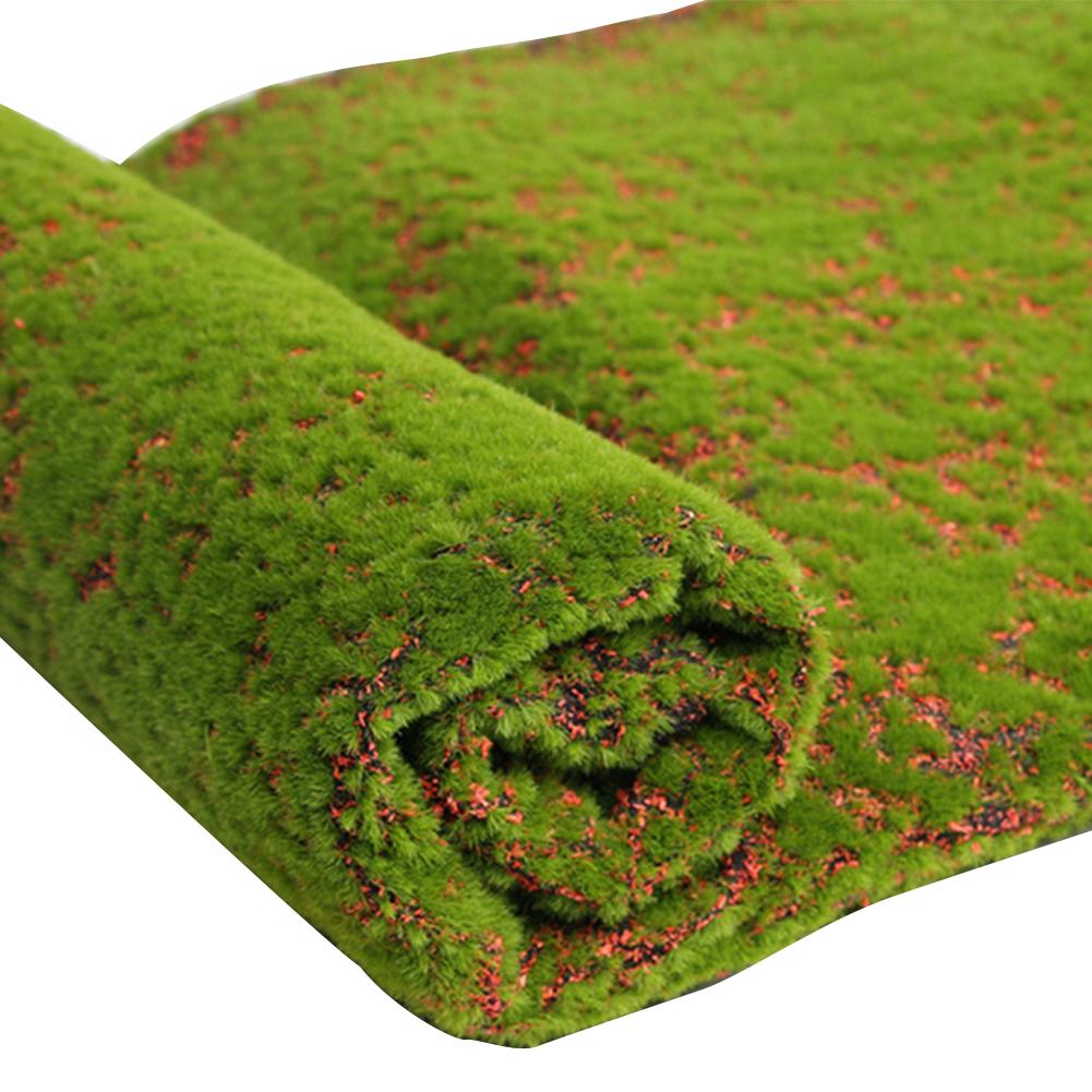 

1M * 1M Straw Mat Green Artificial Lawn Carpet Fake Turf Home Garden Moss Home Floor DIY Wedding Decoration Grass, White