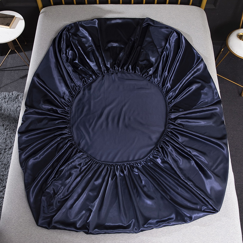 Luxury Pure Satin Silk Bedding Set Soft Reversible Hypoallergenic Bed Sheet Set 3/4 Pcs Flat Sheet Fitted Twin Full Queen King Size