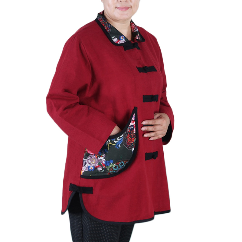 Chinese style Women Extra Large size Coat Jacket Autumn Print Cardigan Coats Women's Casual Cotton-padded Coats Jackets 9XL F, 05
Chinese style Women Extra Large size Coat Jacket Autumn Print Cardigan Coats Women's Casual Cotton-padded Coats Jackets 9XL F, 05
