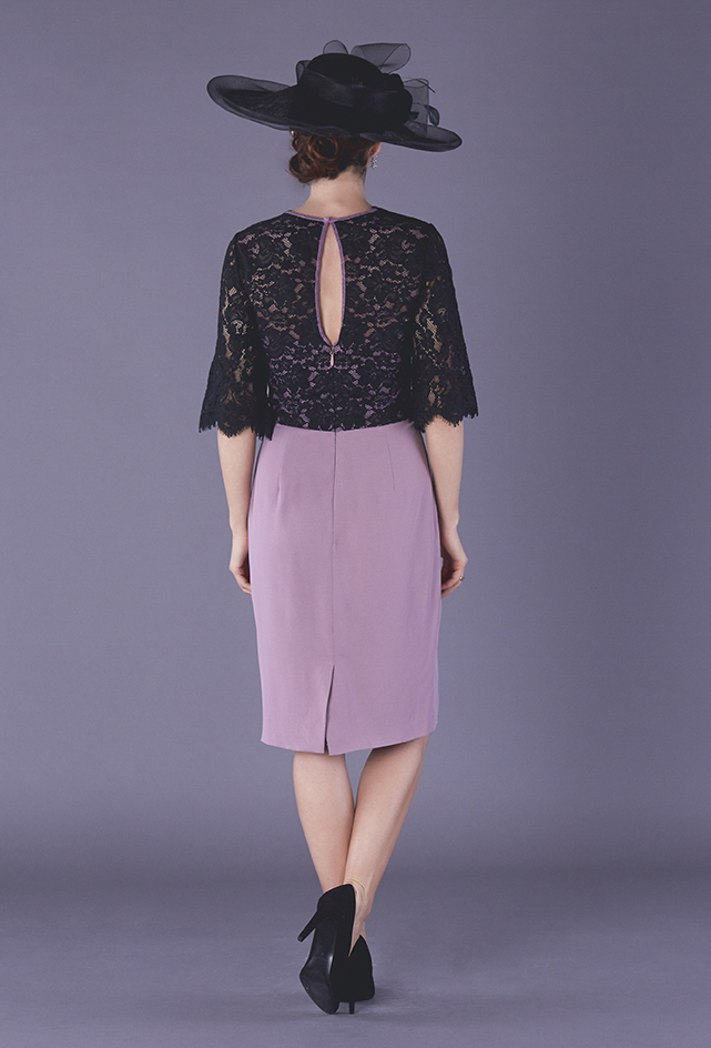 2020 Modest Formal Of The Bride Jewel Neck Lace Applique Satin Mother Dress Evening Gowns Two Pieces Ankle Length Customized 0508