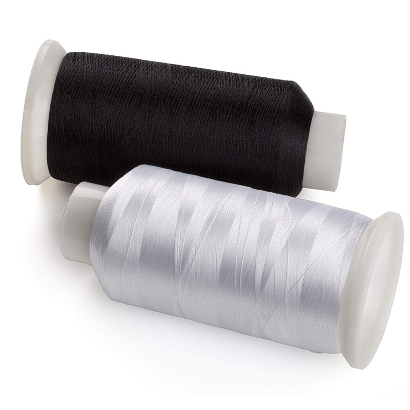 2 Bobbin Thread for Sewing and Embroidery Machine 2 White 5500 Yards Each - 60WT Polyester Bobbin Fill Thread Bottom Threads