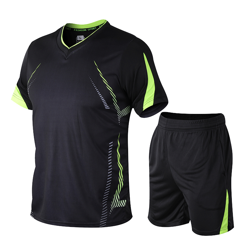 New Summer Set Men Causal Bedding Suits Short Sleeve 2PCS Sweatsuit + Shorts Fashion Tracksuit Men Sportsuits T-shirt + Shorts, Black suit
New Summer Set Men Causal Bedding Suits Short Sleeve 2PCS Sweatsuit + Shorts Fashion Tracksuit Men Sportsuits T-shirt + Shorts, Black suit