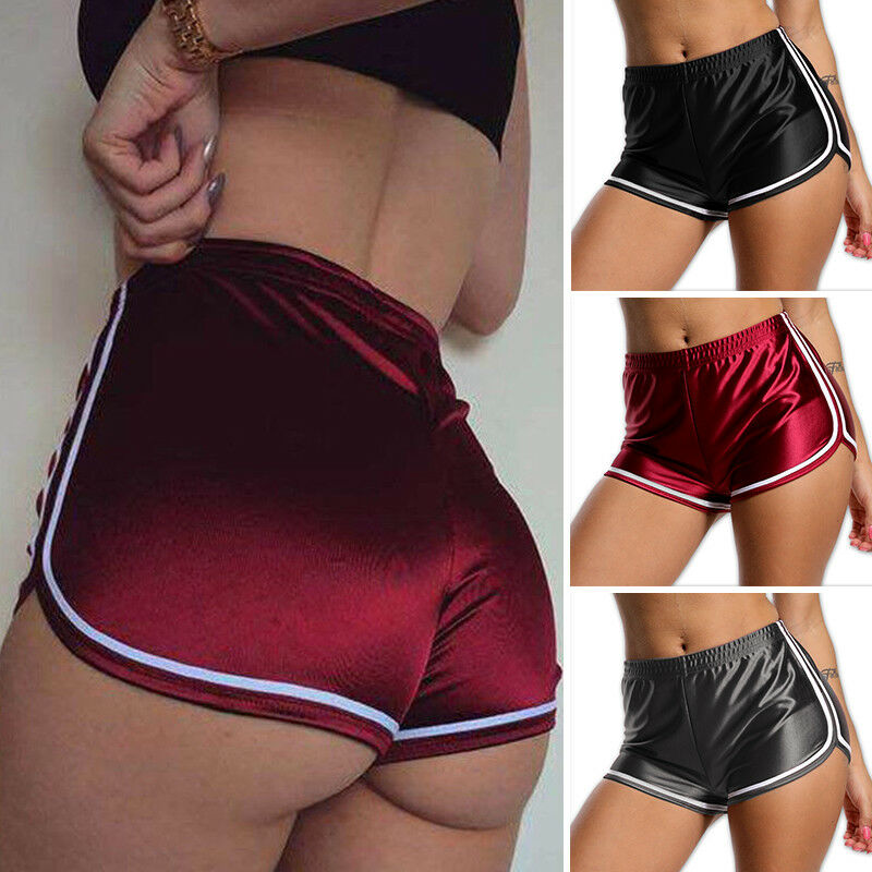 Sexy Women Satin Silk High Waist Running Sports Shorts Gym Workout Waistband Hot Shorts, Black
Sexy Women Satin Silk High Waist Running Sports Shorts Gym Workout Waistband Hot Shorts, Black