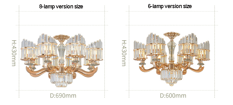 modern crystal pendant lights fixture european sgold crystal pendant lamp hanging lamps hotel hall home indoor lighting 6 8 15 lamp