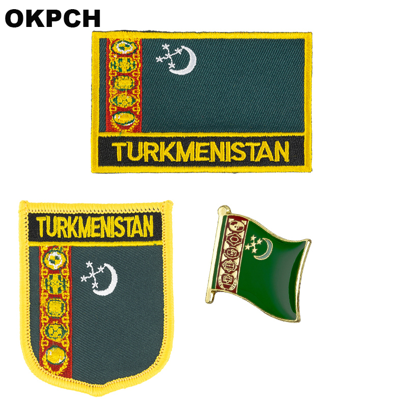 Turkmenistan flag patch badge 3pcs a Set Patches for Clothing DIY Decoration PT0180-3
Turkmenistan flag patch badge 3pcs a Set Patches for Clothing DIY Decoration PT0180-3